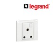 Legrand LG-1G BS 15A SP SWTD SOCKET WH (617651) Switch and Socket (LG-16-617651)
