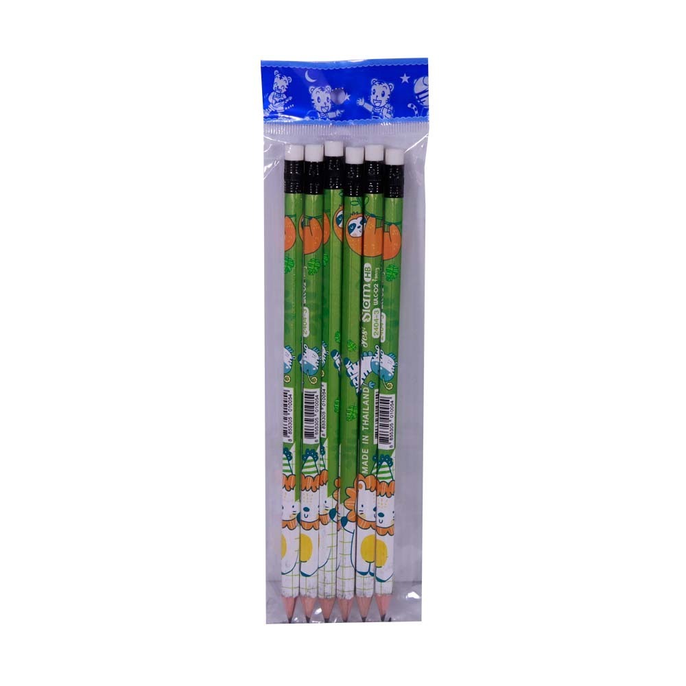 Yes Siam Fancy Pencil HB 6PCS No.2404