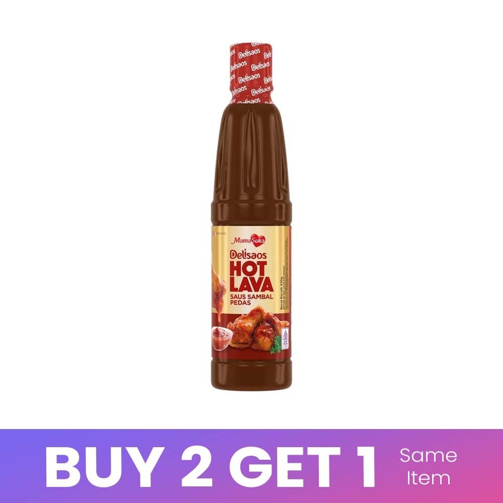 Delisaos Hot Lava Spicy Chili Sauce 320G