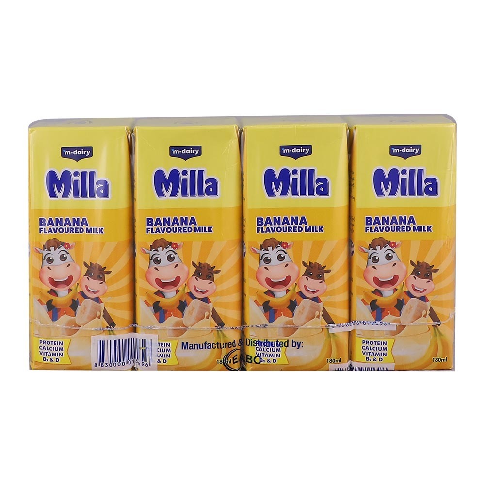 Milla UHT Banana Milk 180MLx4PCS
