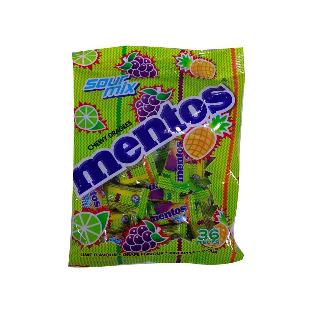 Mentos Chewy Dragees Candy Sour Mix 97.2G