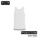 SOLO COLLLECTION Men Plain Vest SAV 002 White XL