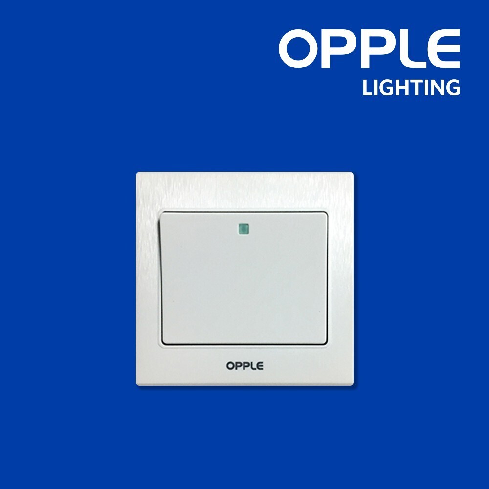 OPPLE OP-C021012A-WH (1Gang 2Way) Switch and Socket (OP-21-002)