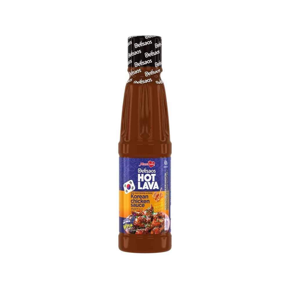 Delisaos Hot Lava Korean Chicken Sauce Honey Original 160G