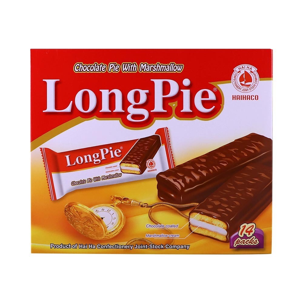 Haihaco Longpie Chocolate With Marshmallow 252G