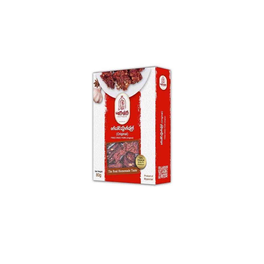 Swe Gyi Myo Gyi - Fried Dried Pork (Original) (80G) (Box)