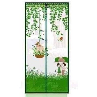 Magnetic Mosquito Net Curtain Pink