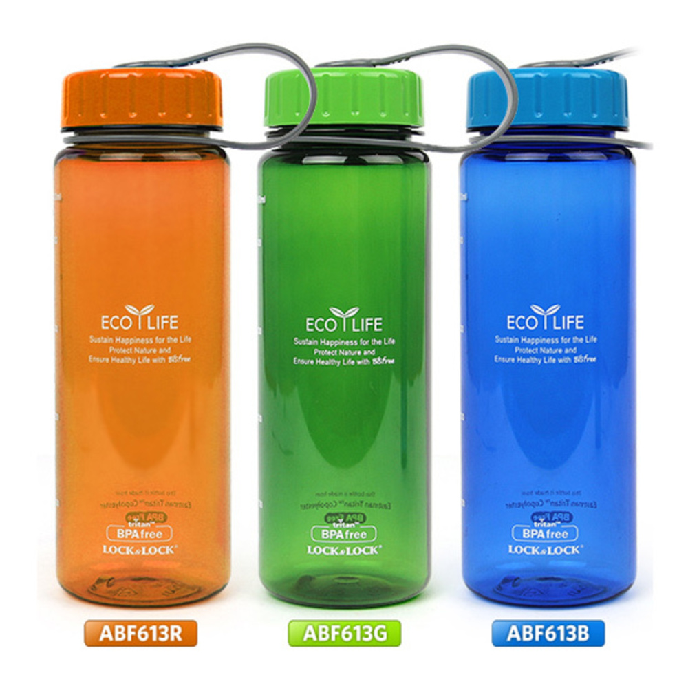 ABF613 Lock & Lock Water Bottle Bisfree Eco Slim 500ML (Blue/Brown/Green/Black/Orange)