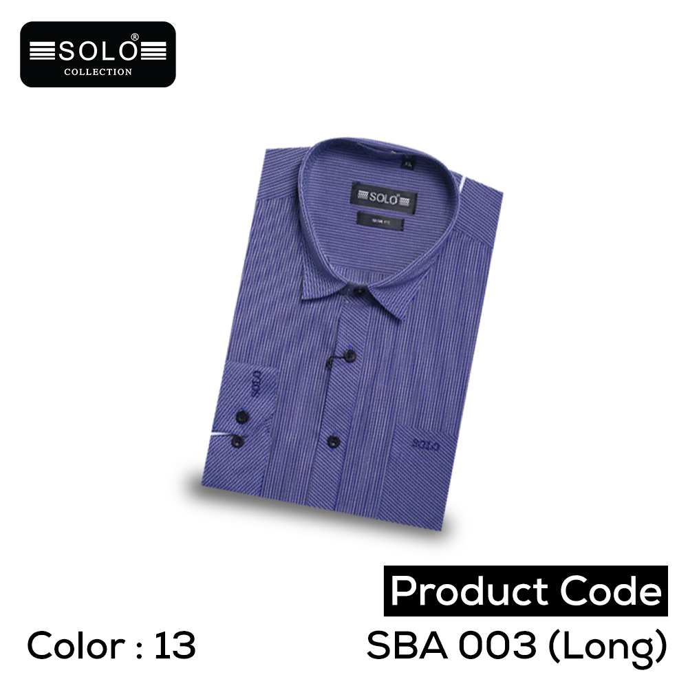 Solo Collection SBA 003 (Long) Slim Fit Shirt Medium 13