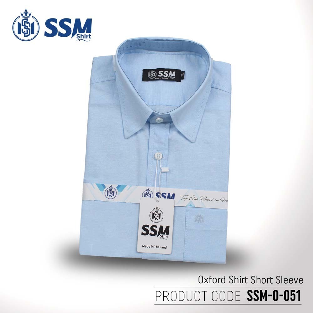 Oxford Shirt Short Sleeve 3XL (Light Sky Blue) SSM-O-P-S-051