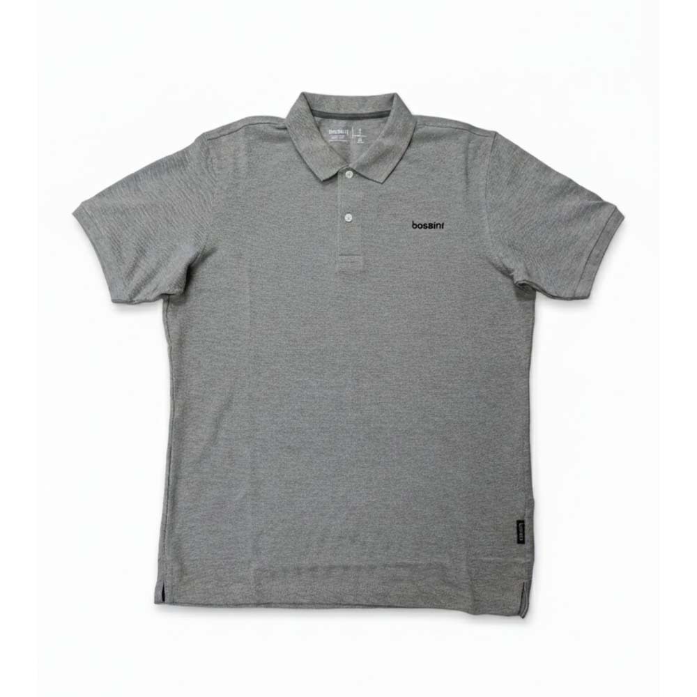 243108012 Bossini Men Polo Shirt FW 24-S/S Heather Grey ( L )
