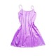 Bambi Lady Silk Night Dress AA0033 Purple Small