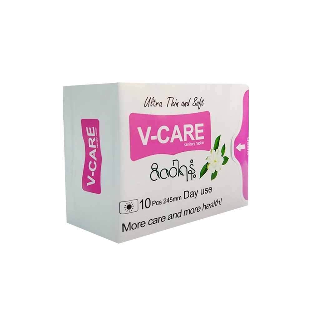 V-Care Ultra Thin Day Use (ZiZaWa) 245MM White & Pink V245ZZW