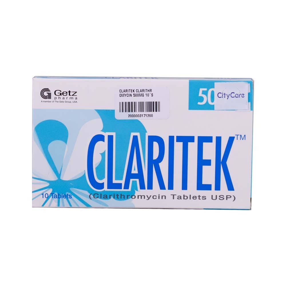 Claritek Clarithromycin 500MG 10PCS
