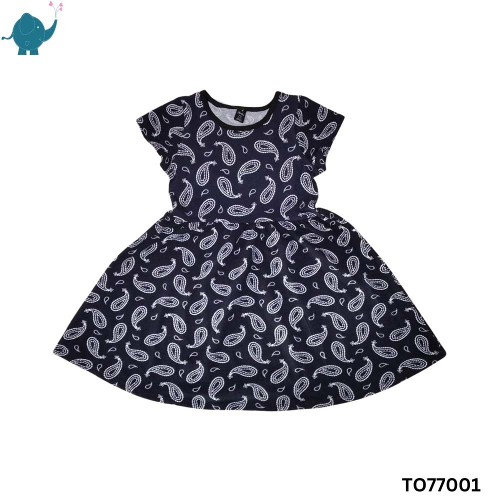 Max & Mia Girl Short-Sleeve Dress TO77001 Dark Blue XL