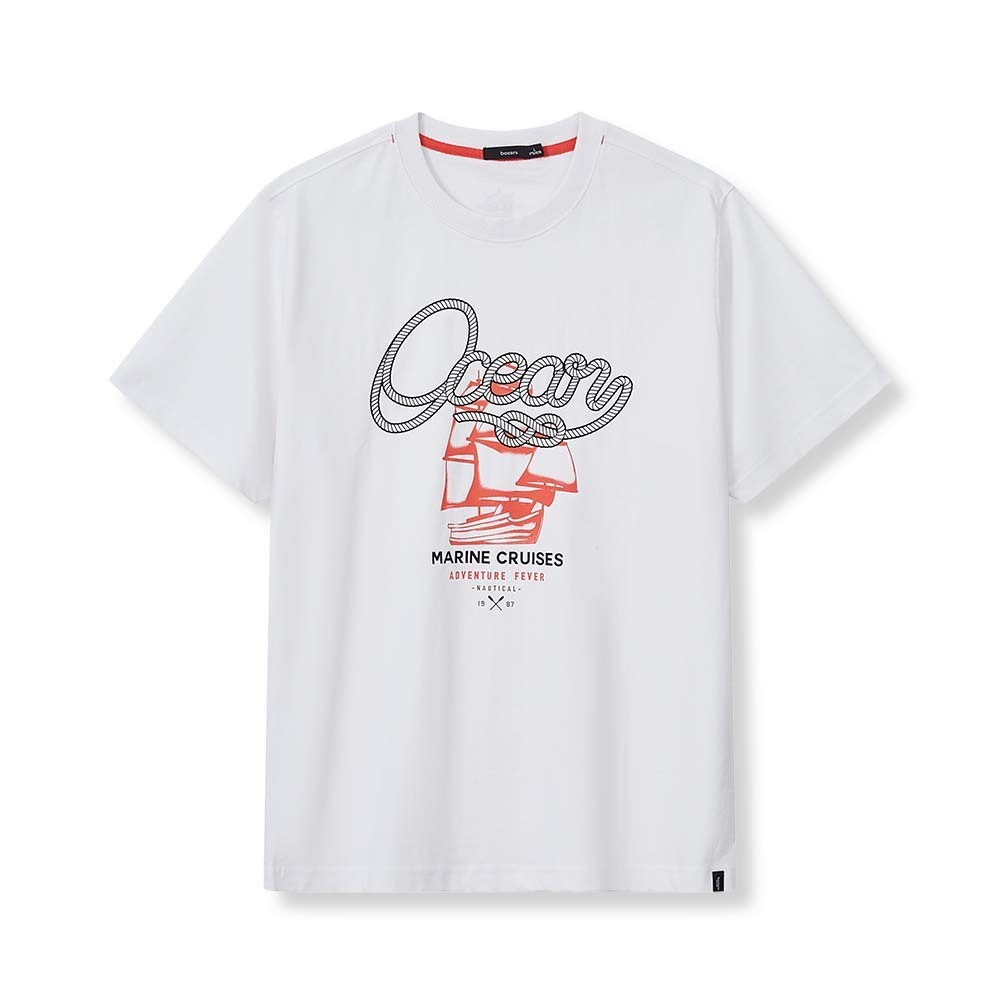 241103066 Bossini Men T-Shirt SS 24-S/S White ( XL )