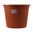 Wit Plastic Flower Pot NO.A6-T (Brown