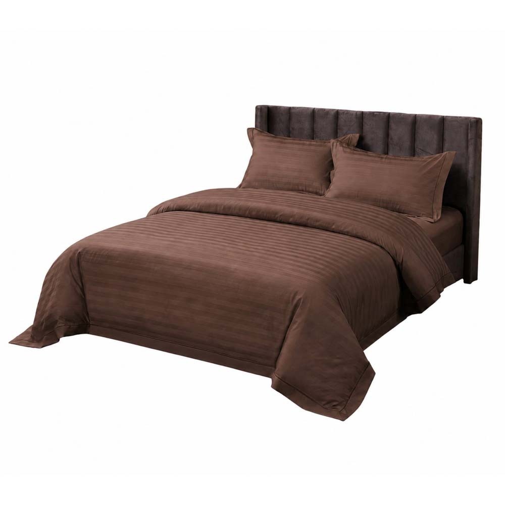 Harmony Homes Top Line Double Bedsheet Brown
