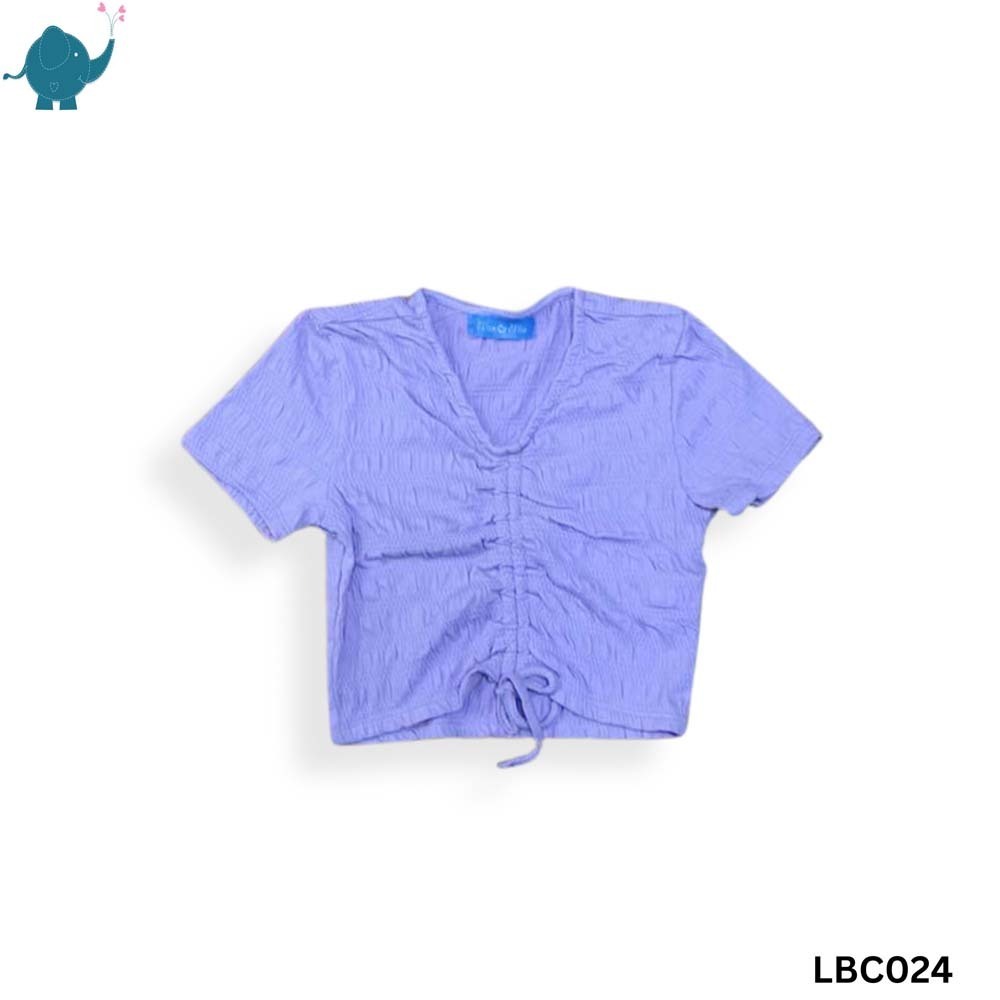 Max & Mia Kid Girl Short-sleeve Top LBC024 Purple 4 Years