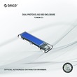 ORICO Dual Protocol M.2 SSD Enclosure (Blue) ORICO-TCM2M-C3