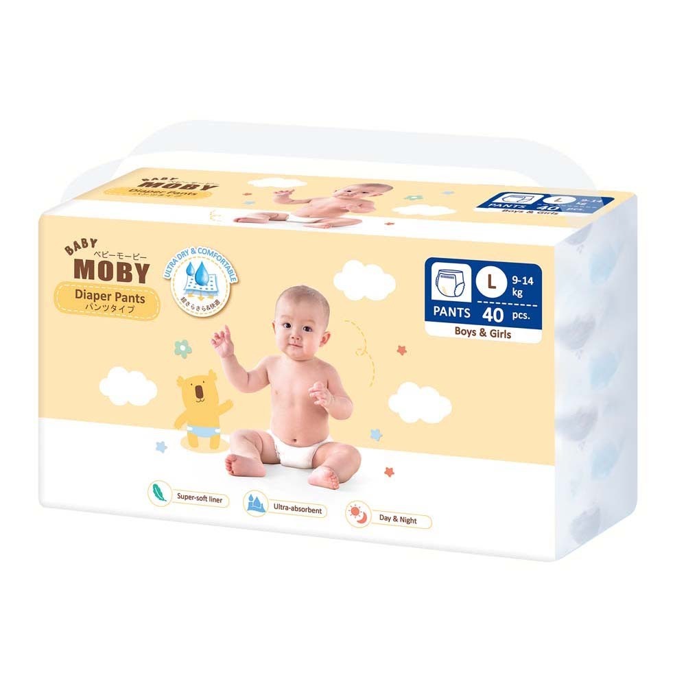 Baby Moby Diaper Pants Large  40PCS