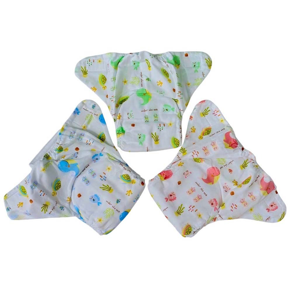 Baby Cele Washable Cloth Diaper (Design-1) 1PC 10883