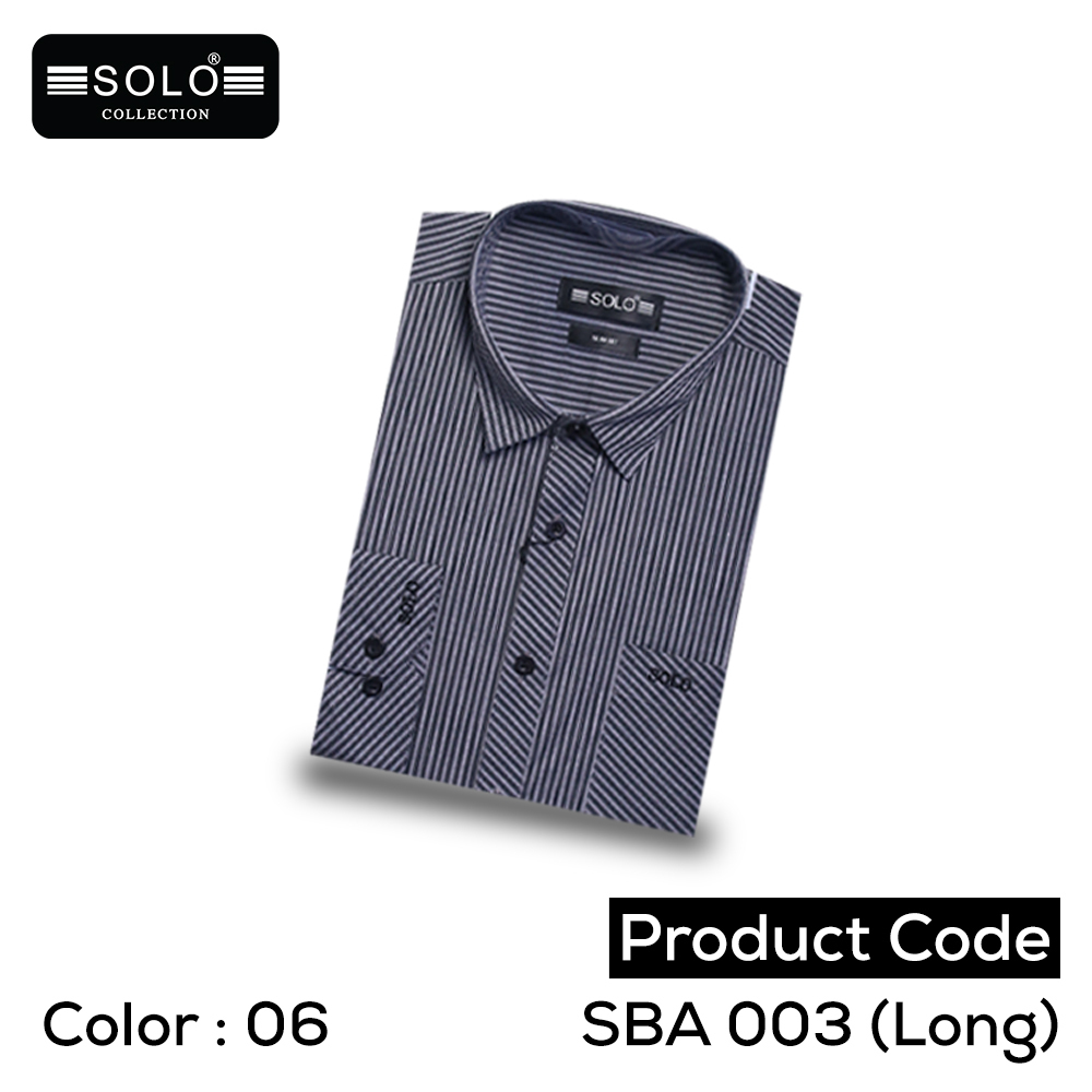 Solo Collection SBA 003 (Long) Slim Fit Shirt Extra Large 06
