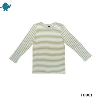 Max & Mia Unisex Long-Sleeve Top TO061 Yellow Stripe Medium