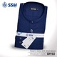 Madarin Collar Shirt Short Sleeve Over Size (Dark Blue) SSM-O-M-S-063