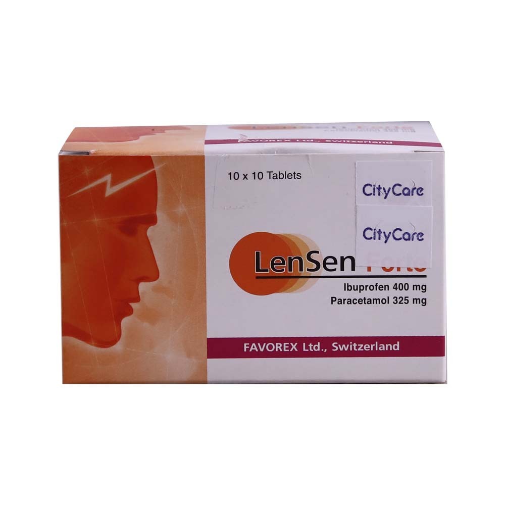 Len Sen Forte Ibuprofen 400MG&Para 325MG 10PCS 1X10