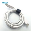 Anker 322 USB-C to USB-C 60W Cable (3ft) Nylon Braided – A81F5H21 – White
