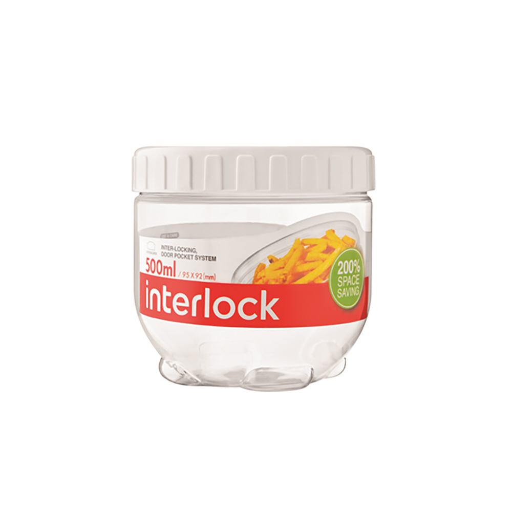 INL301 Lock & Lock Interlock Container 500ML White