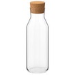 Ikea Ikea 365+ Carafe With Stopper, Clear Glass/Cork, 1L 702.797.20