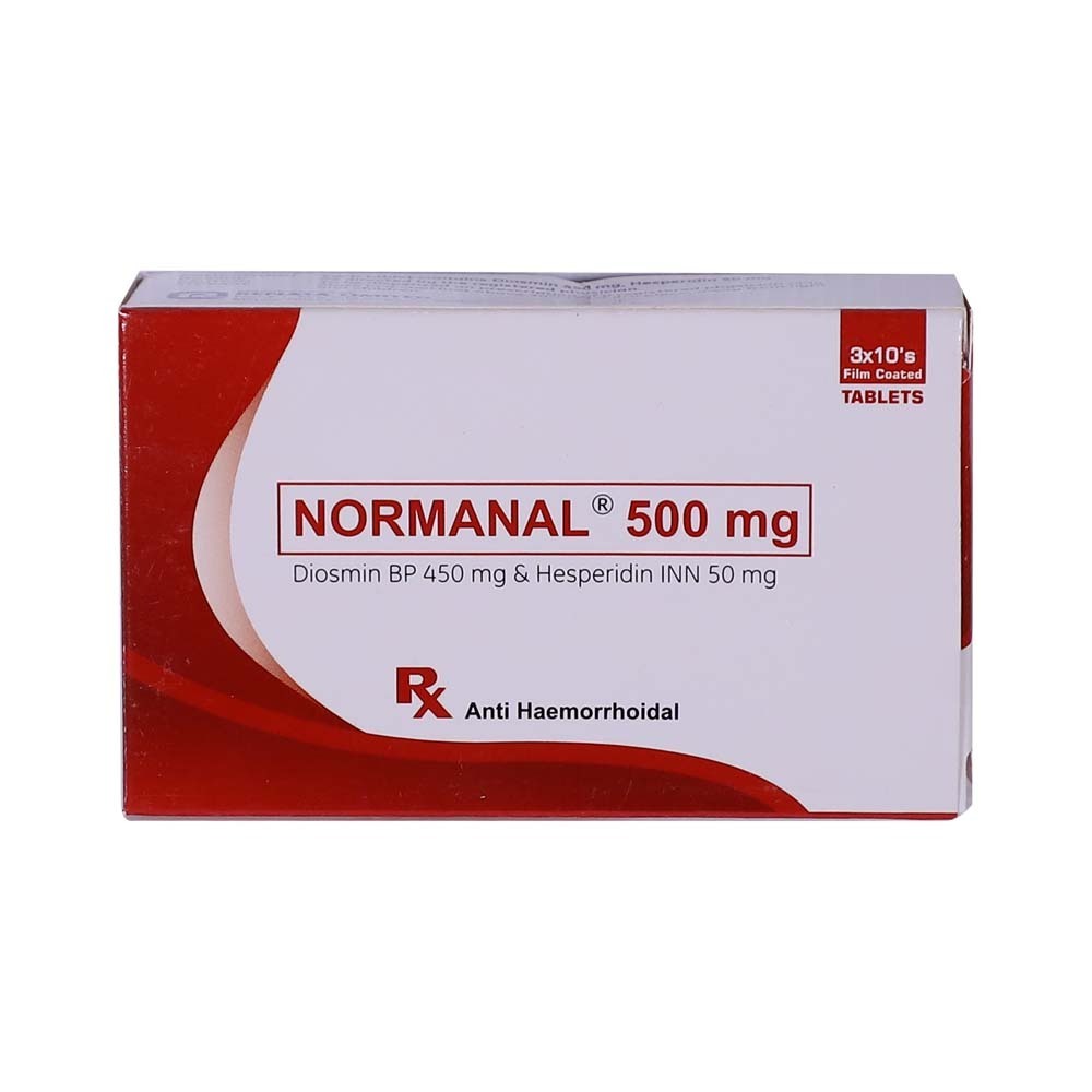 Normanal 500MG Diosmin & Hesperidin 10PCS x 3