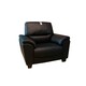 Cozy Jet Black Sofa ( 1 Seat )