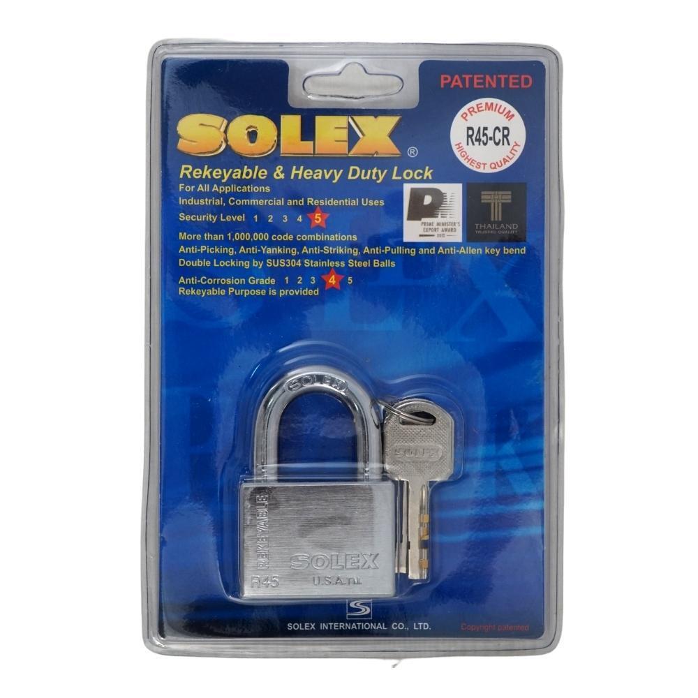 Solex Top Security Lock Silver 45MM EXTRA-CR