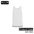 SOLO COLLLECTION Men Plain Vest SAV 002 White XXL
