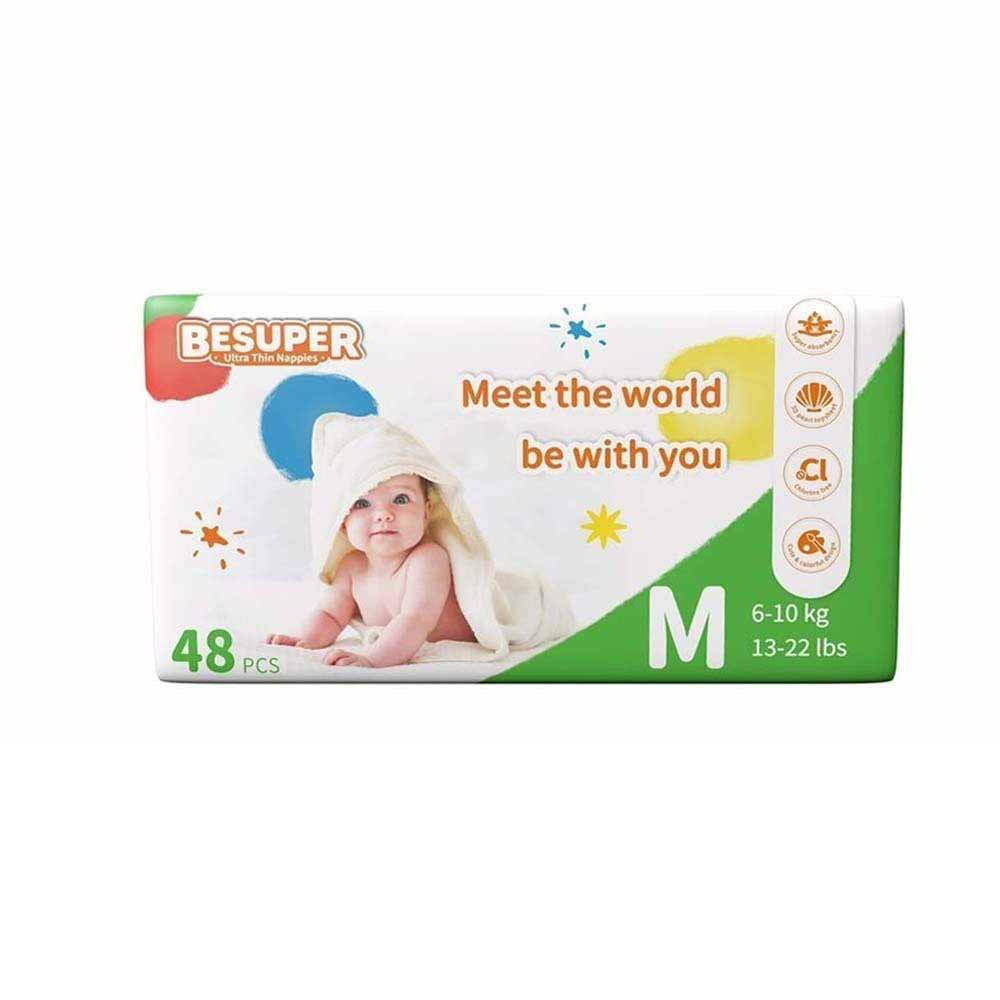 Be Super Baby Diaper Medium White