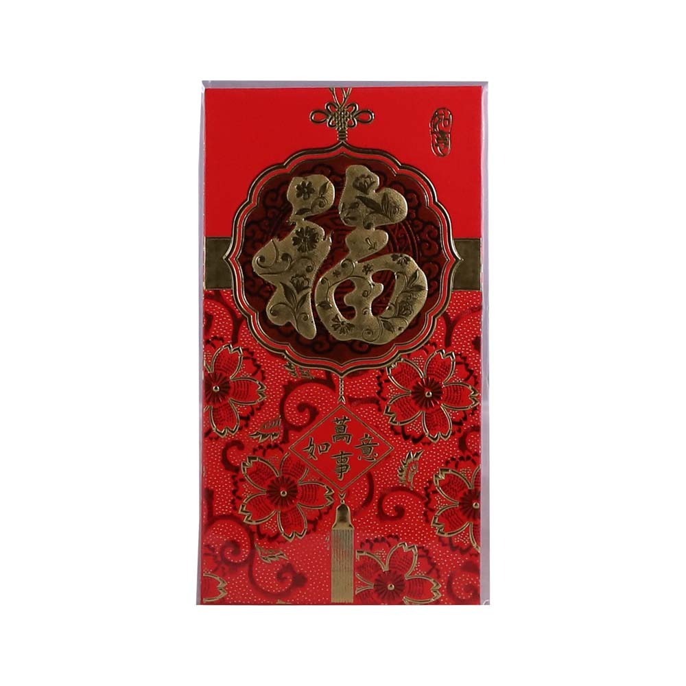 CNY Red Packet 9X17CM 6PCS T2252