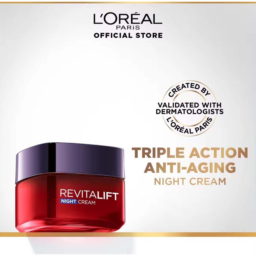 Loreal Revitalift Triple Action Renewing Anti Aging Night Cream 50ML
