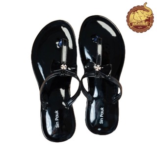 Sin Pauk Women Leather Slipper (Design-4,No-35) SGW-001