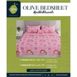 Olive Double Bedsheet Set OL-8532 Pink