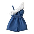 Girl Schiffy Design Sleeveless Denim Romper Jumpsuit Shorts (3 Years) 20325384