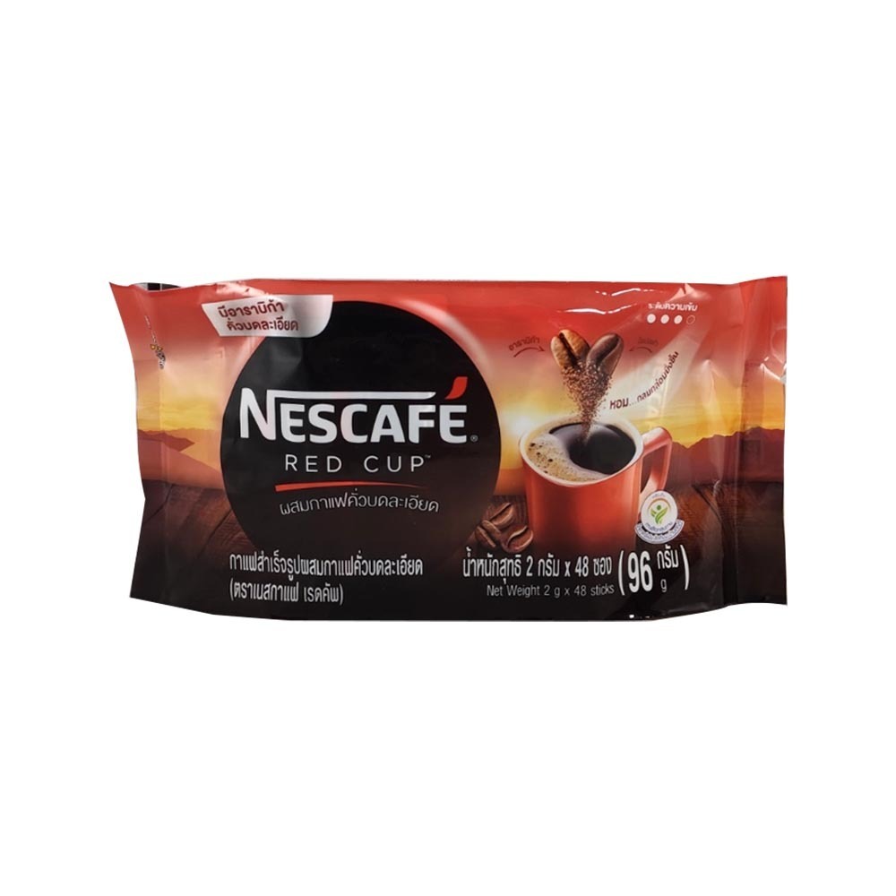 Nescafe Red Cup Instant Soluble Coffee 96G 48Sticks