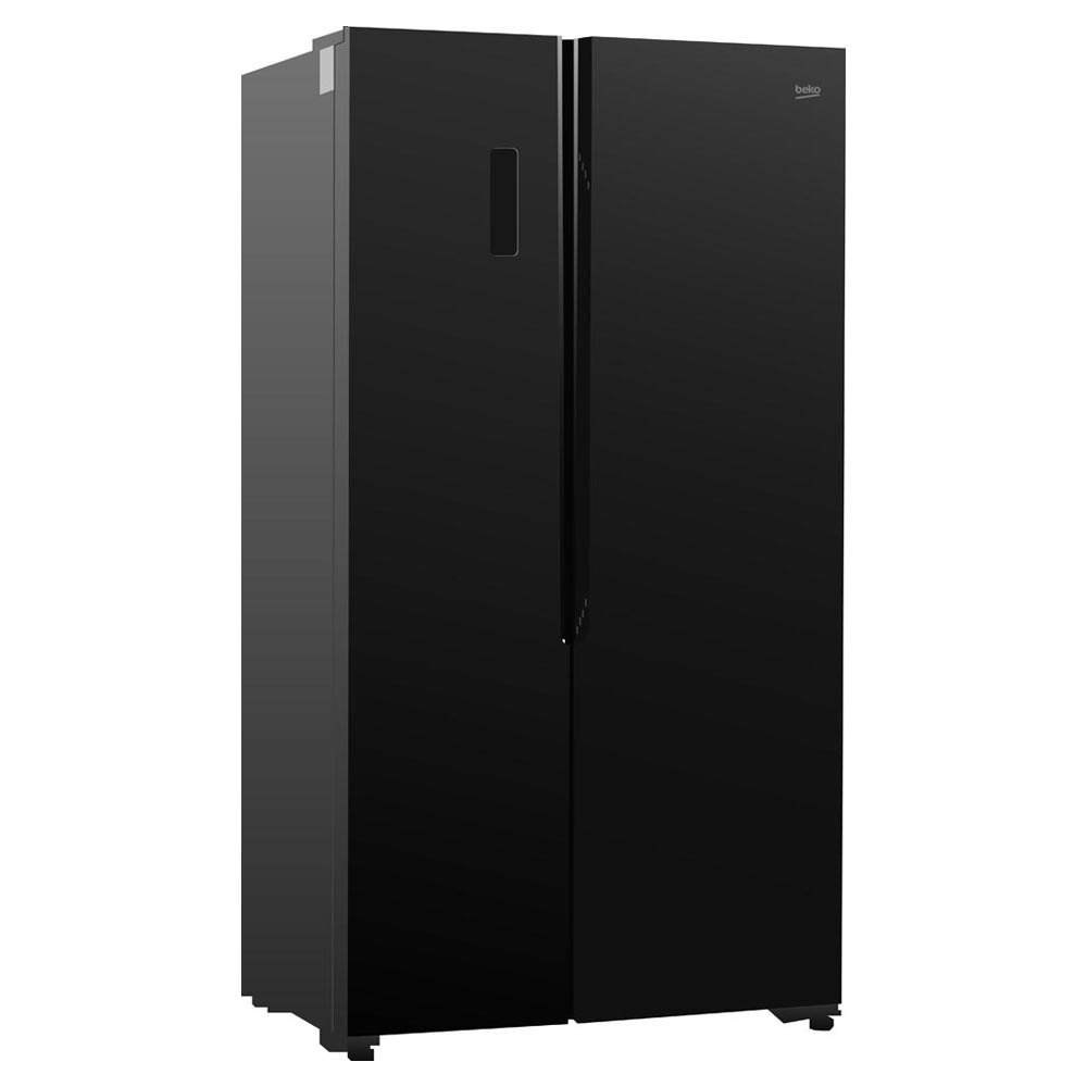 Beko 563 Lt, Side by Side 2 Doors Glass Refrigerator (GNO5231GBSG)