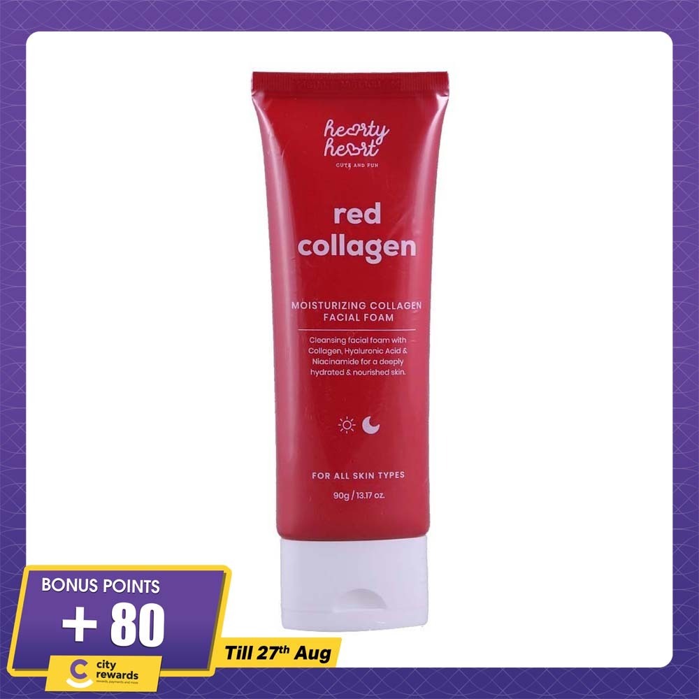 Hearty Heart Facial Foam Red Collagen 90G