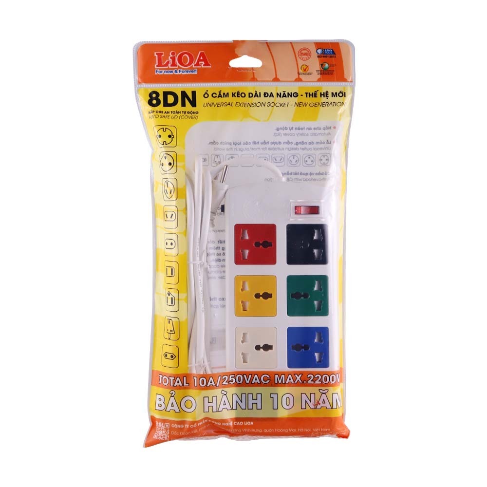 Lioa Extension Socket 8Way 5M 8D52WN