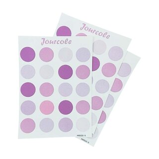 Jourcole  Circles and Dots Sticker One Sheet Journaling Deco Sticker  3.5x5inches JC0021 Matcha