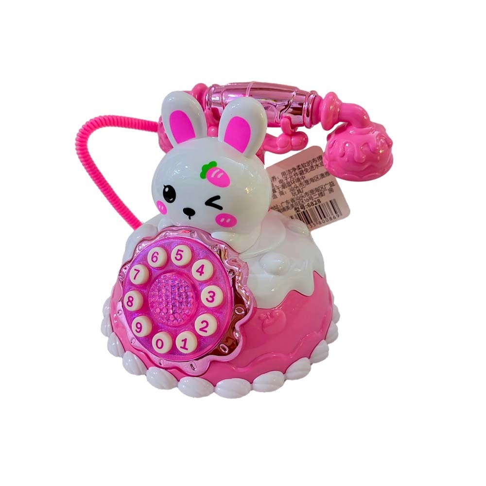 Baby Cele 6828 Rabbit Shape Telephone 10654 Pink