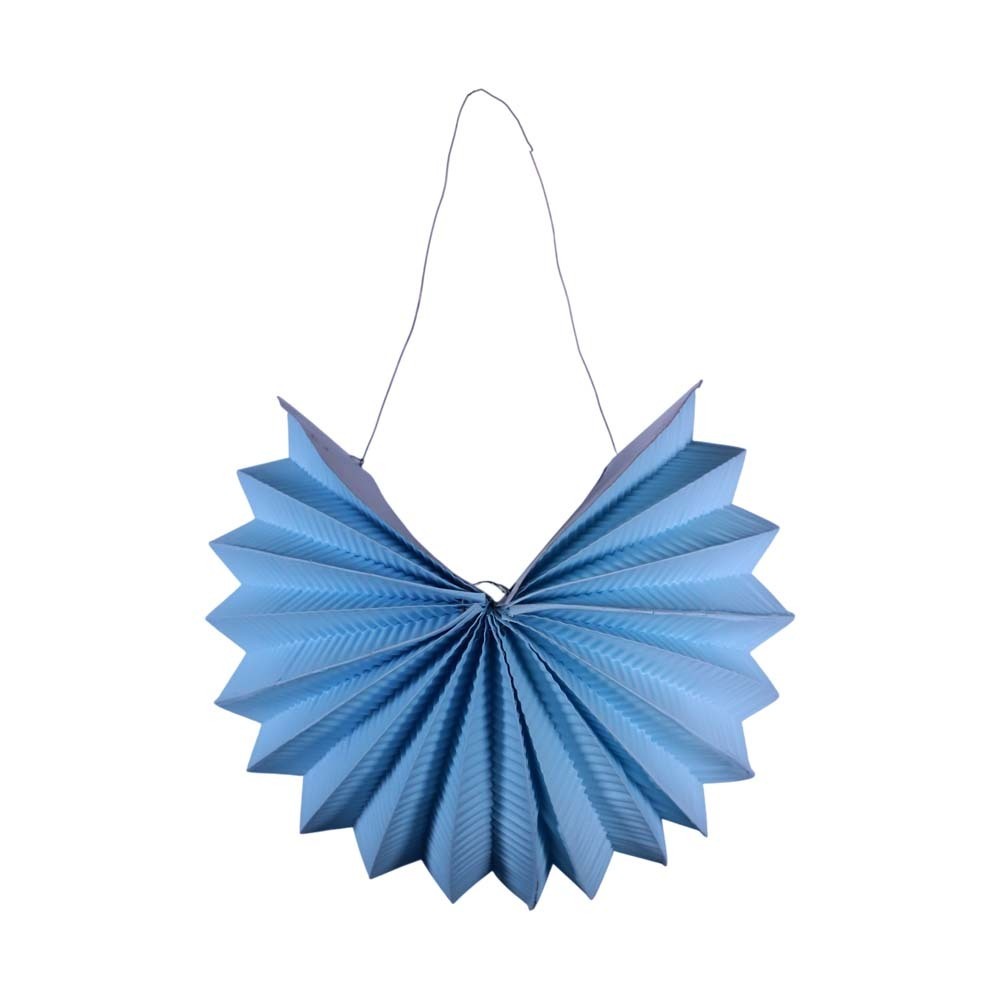 Uncle Gyi Plain Pumpkin Paper Lantern 10PCS x 1Pack Blue